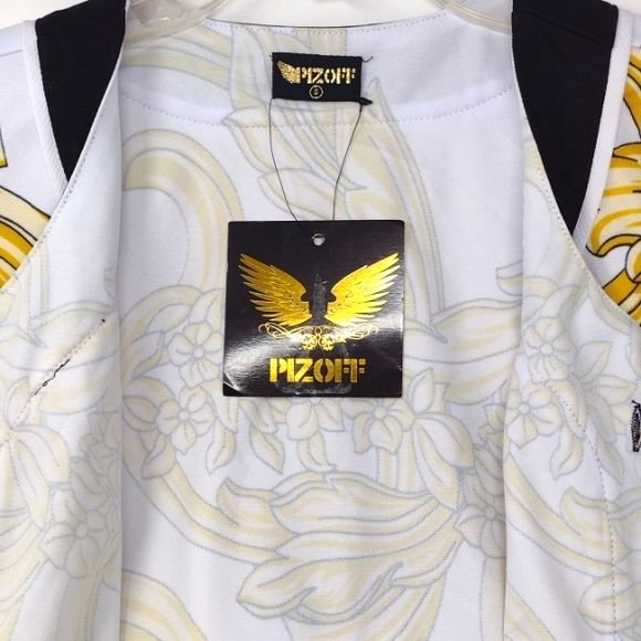 PIZOFF Men's Arc Bottom Baseball Jersey - Picture 7 of 9